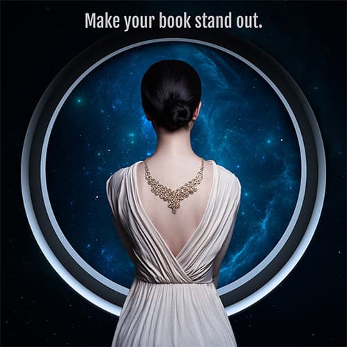 An author gazing into the cosmos — Make Your Book Stand Out